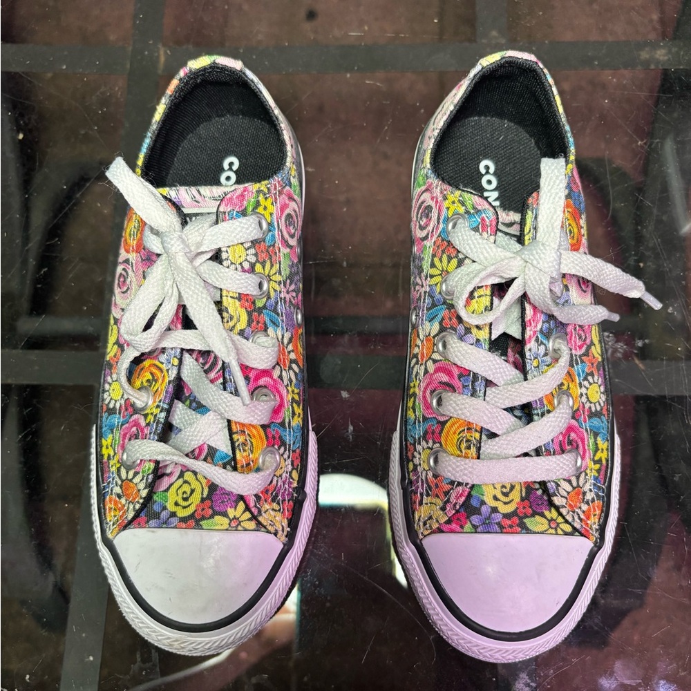 Converse Kids Sneakers with Floral Pattern